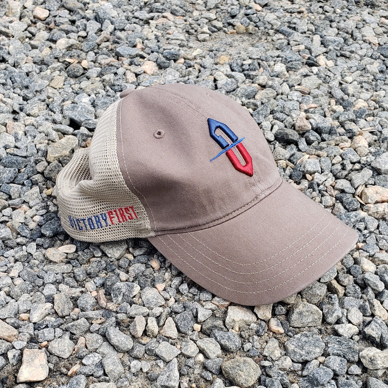 Victory First unstructured trucker hat