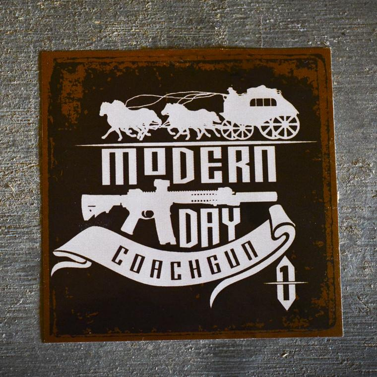 Modern Day Coachgun Old West Decal Sticker