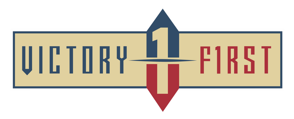 Victory First Red & Blue Decal